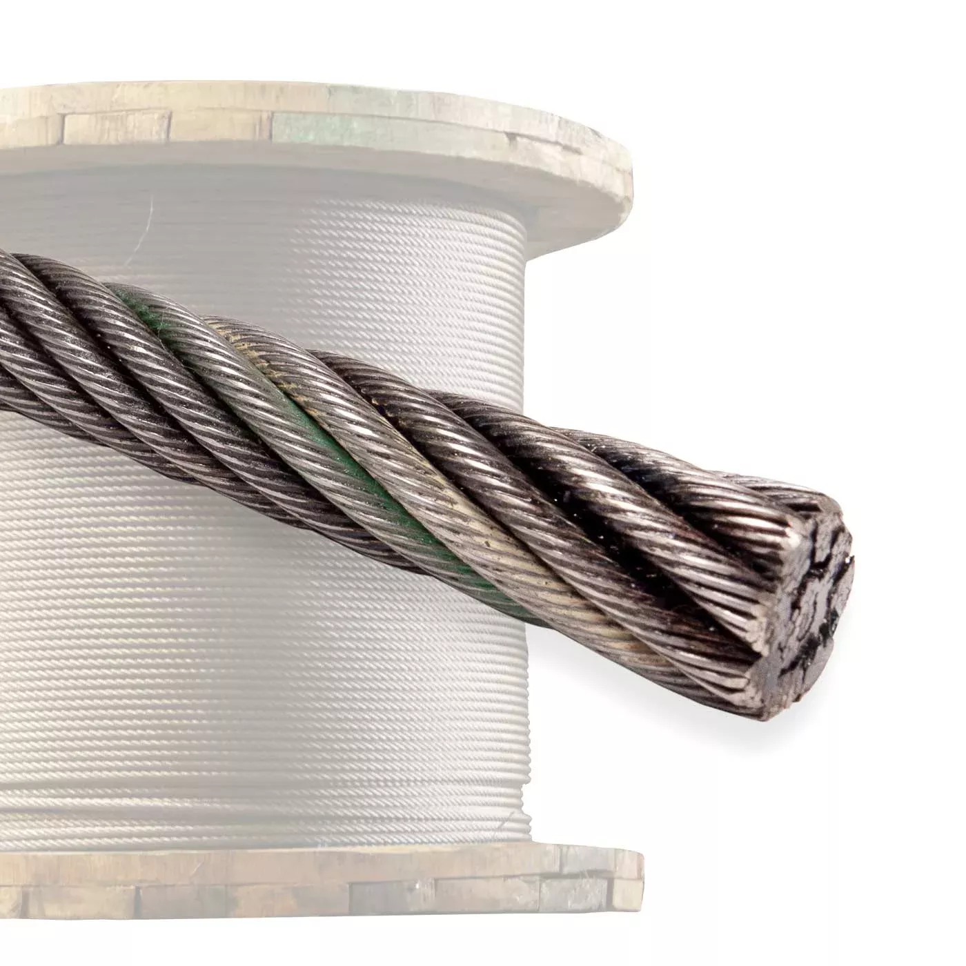 1/2" 8x19 Rotation-Resistant Wire Rope - EIPS IWRC | 500' Coil
