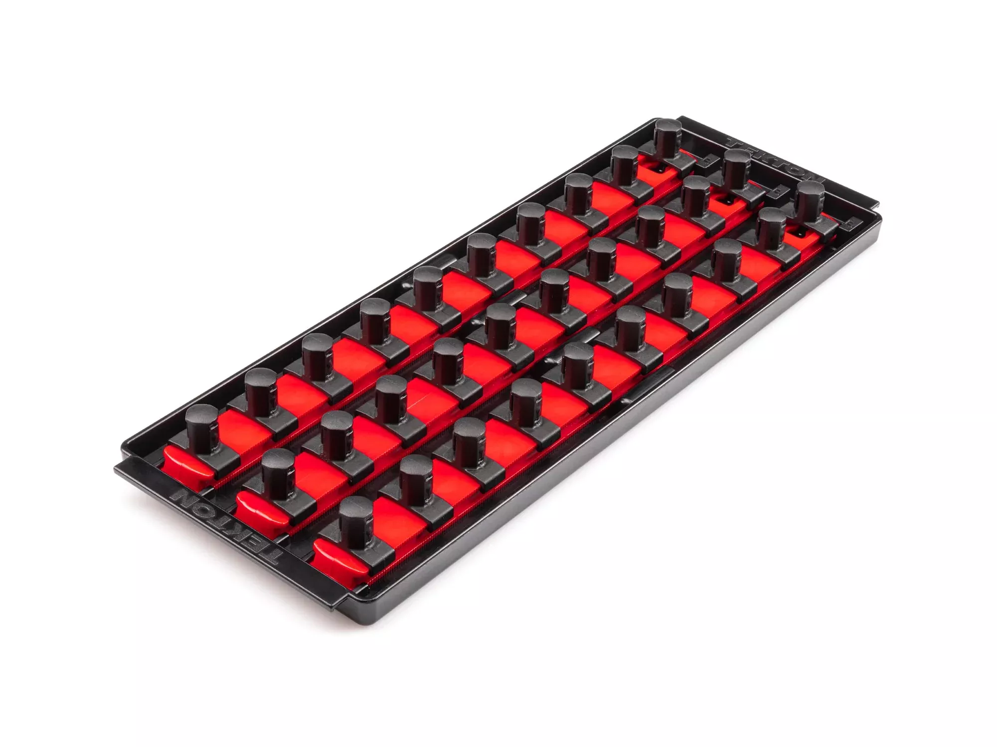 1/2 Inch Drive 3-Rail Socket Organizer Set, Red (30-Tool)