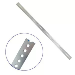 1-3/8" X .074" X 6' Galvanized Slotted Flat Iron