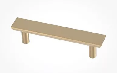 (10-pack) 3" Simple Chamfered Pull Champagne Bronze