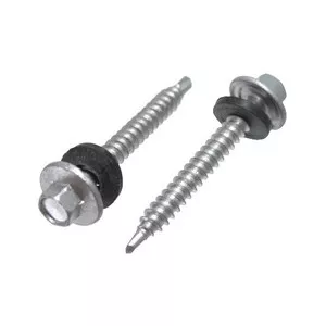 # 10 X 1-1/2" Silver Ruspert Self-Drilling Pole Barn Screws (Pack of 12)