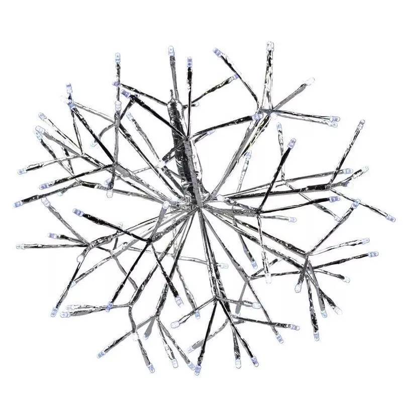 16‑Inch Cool White LED Twinkling Shimmer Sphere – Plug‑In Hanging Décor