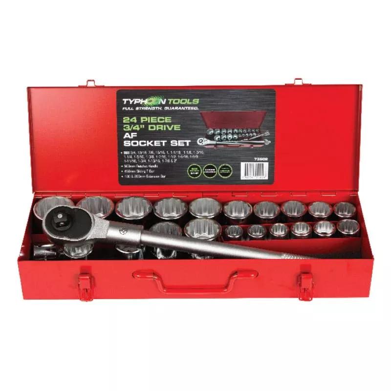 3/4" DR Socket Set 23 Pce Met | 73501 | Pro Tools & Equipment AU
