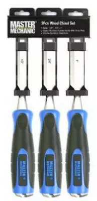 3-Pc. Bi-Material Wood Chisel Set