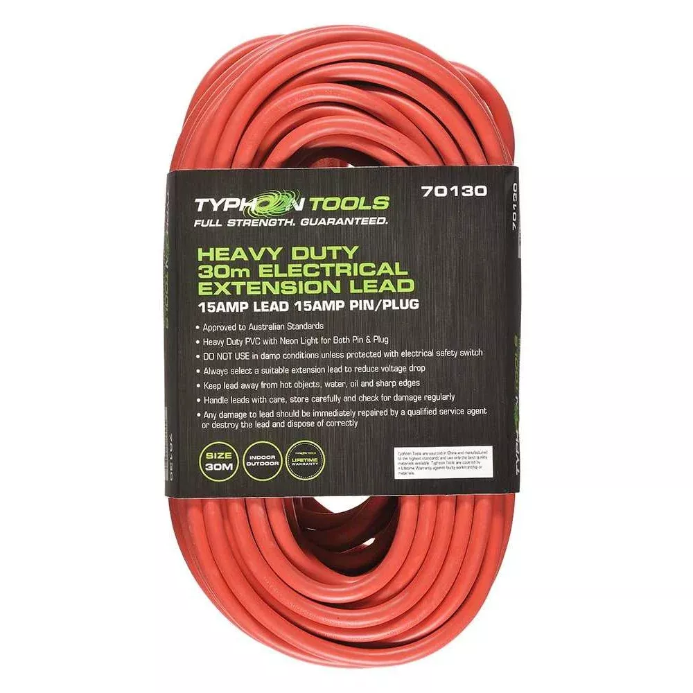 30m Extension Lead 15A Lead. 15A Plug | - Trade Quality | ...