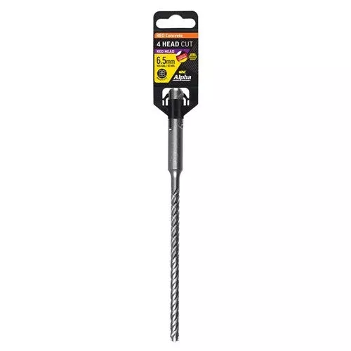 6.5 x 165mm Reo Head SDS Plus 4 Cutter Masonry Drill | Alpha