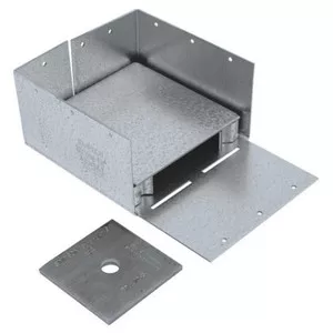 6" X 6" Galvanized Adjustable Post Base (16 Gauge)