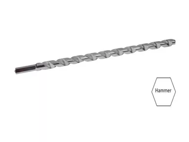 7/16" x 6" Hammer Bit, Each