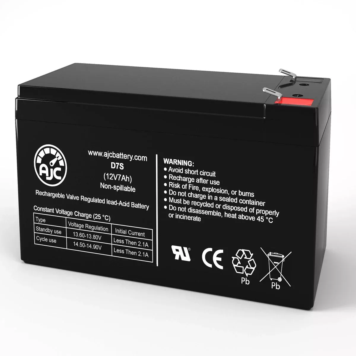 AJC Battery Compatible with Liebert UPStation GXT 12V 7Ah UPS Battery