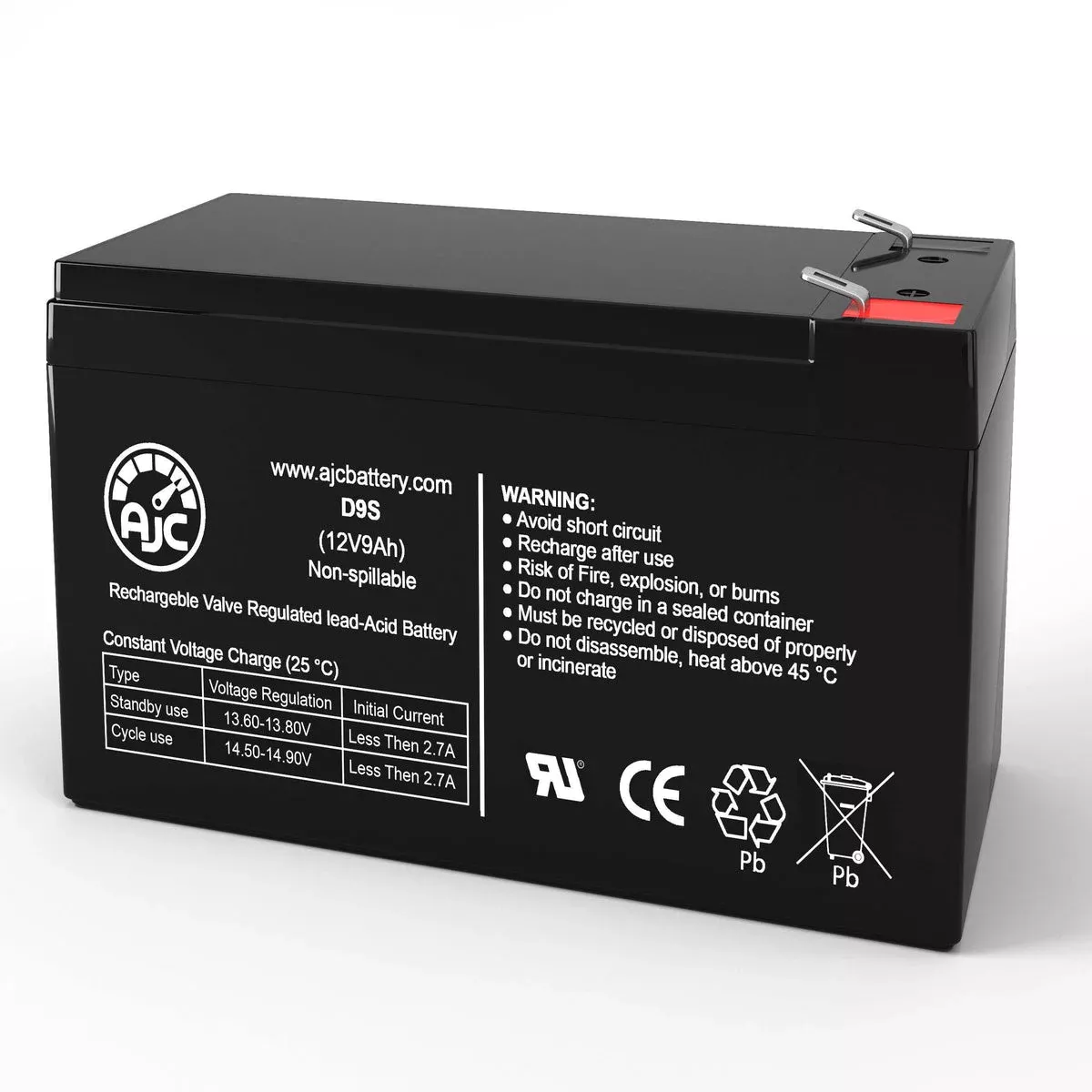AJC Battery Compatible with Powerware PowerWare 3110-700i 12V 9Ah UPS Battery