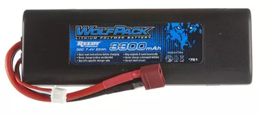 Associated WolfPack 2S 7.4V 3300mAh 30C LiPo Battery #751