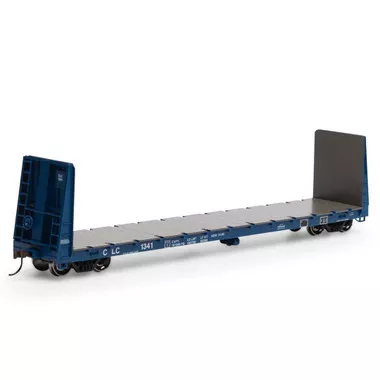 Athearn ATH17067 RTR 60' Bulkhead Flat CLC #1341 Freight Car HO Scale