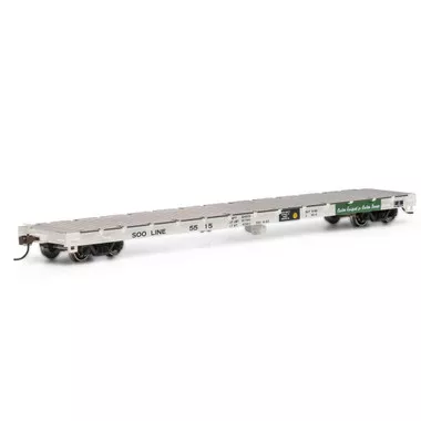 Athearn ATH92687 60' Flat Car - Soo Line #5515 HO Scale