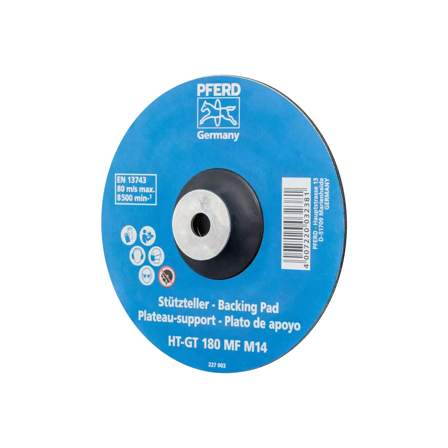 Dia. 180 Heat-Resistant Backing Pad with Clam | Pro Tools &...