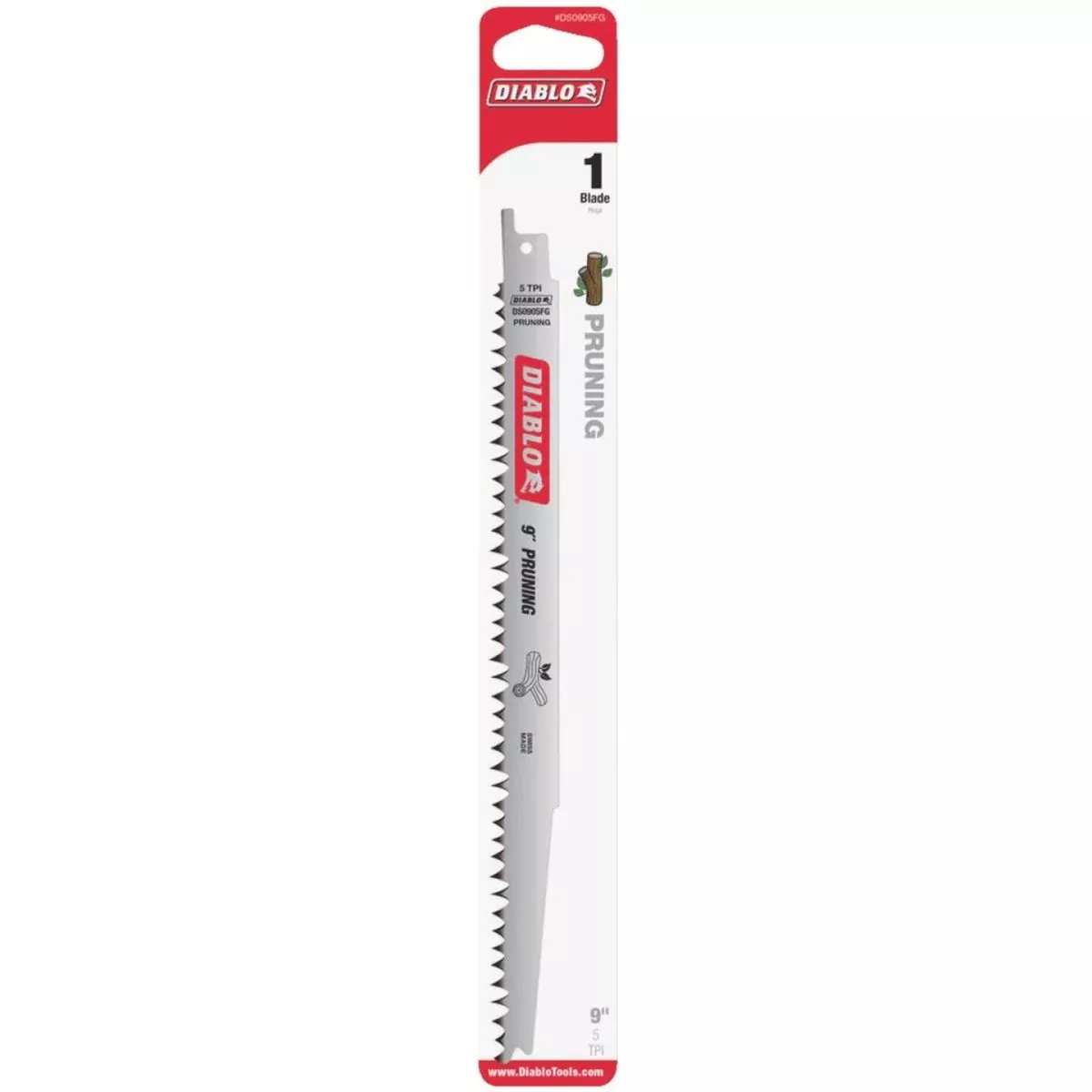 Diablo 9 In. 5 TPI Pruning Reciprocating Saw Blade