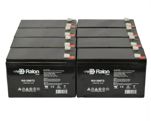 Expocell ELT-1280 12V 9Ah Replacement Battery (8 Pack)