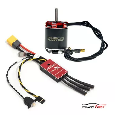 Furitek Python X Brushed/Brushless ESC w/ Dynamik 380 Motor for 1/10 RC Crawlers