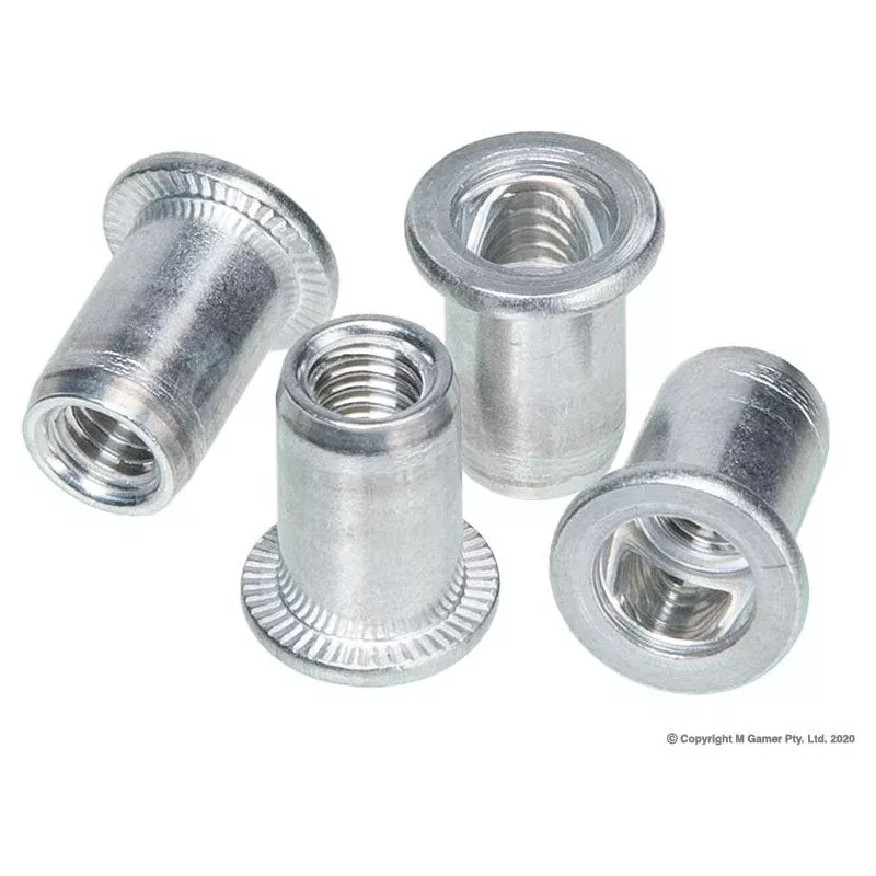 Geiger M6 Nutsert Rivet Nut Aluminium | Industrial Shed