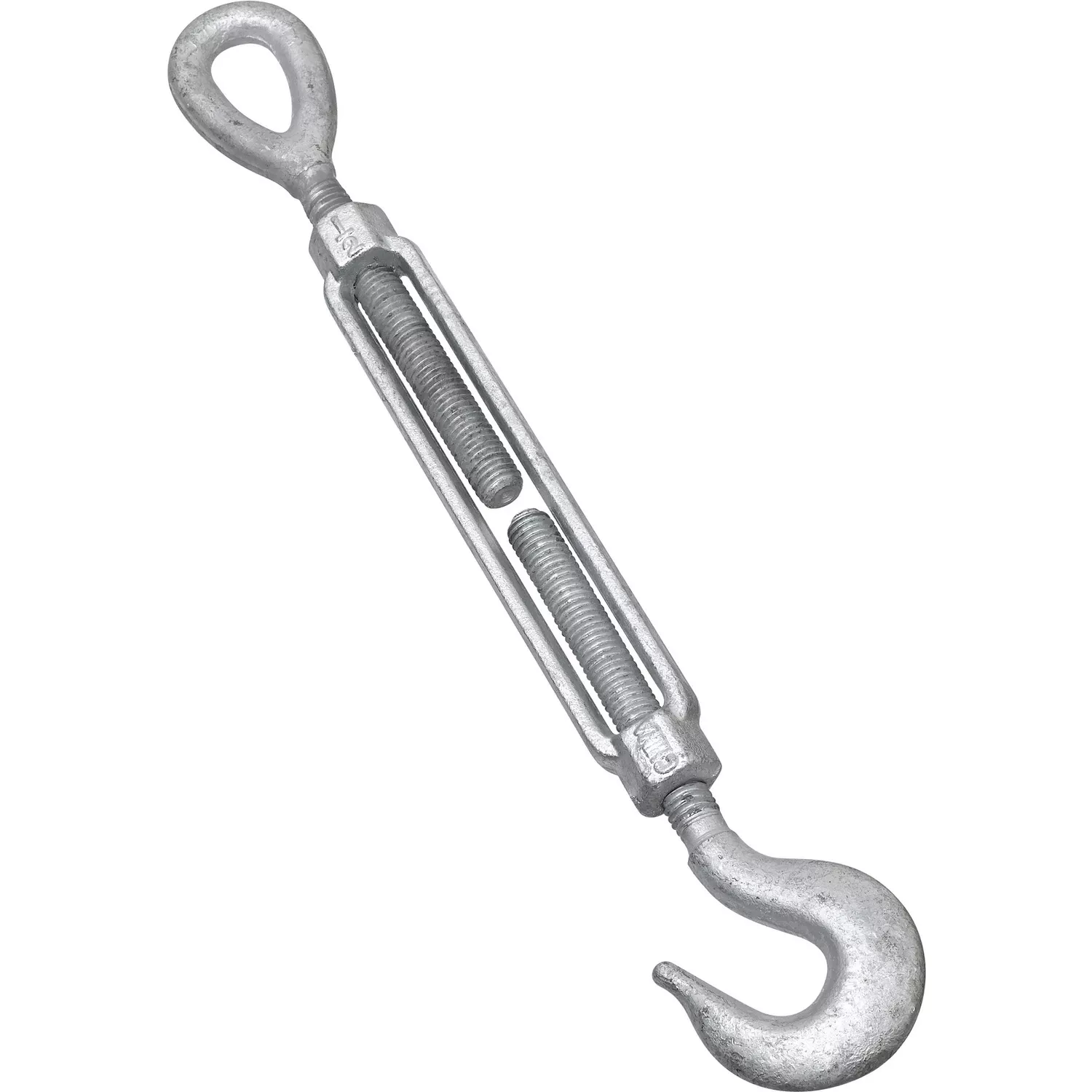 Hook & Eye Turnbuckle, Galvanized, 1/2 X 6 In.