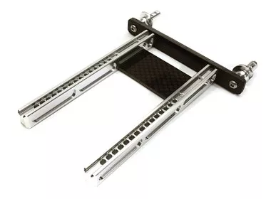 Integy Adjustable Rear Body Mount & Post Set : TRX-4 & Trail Crawler C28234SILVER