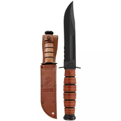 KA-BAR USMC Short Utility Serrated (1252)