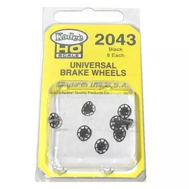 Kadee 2043 Universal Brake Wheel Black (8) : HO Scale