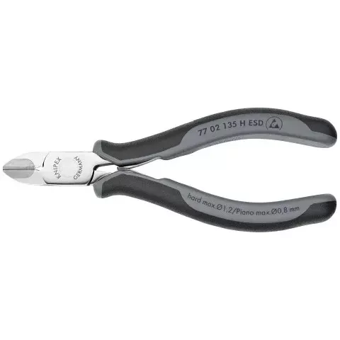 KNIPEX - Electronics Diagonal Cutter ESD 135mm (AF) | 7702135HESD