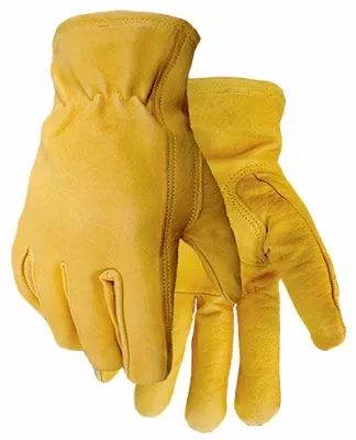 Leather Work Gloves, Premium Buffalo, Men's Xxl