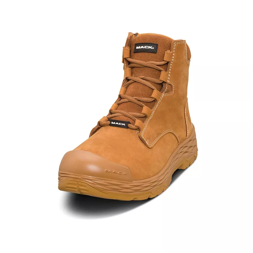 Mack Boot Force Zip Safety Zip side Unisex Honey Size 9.5 |