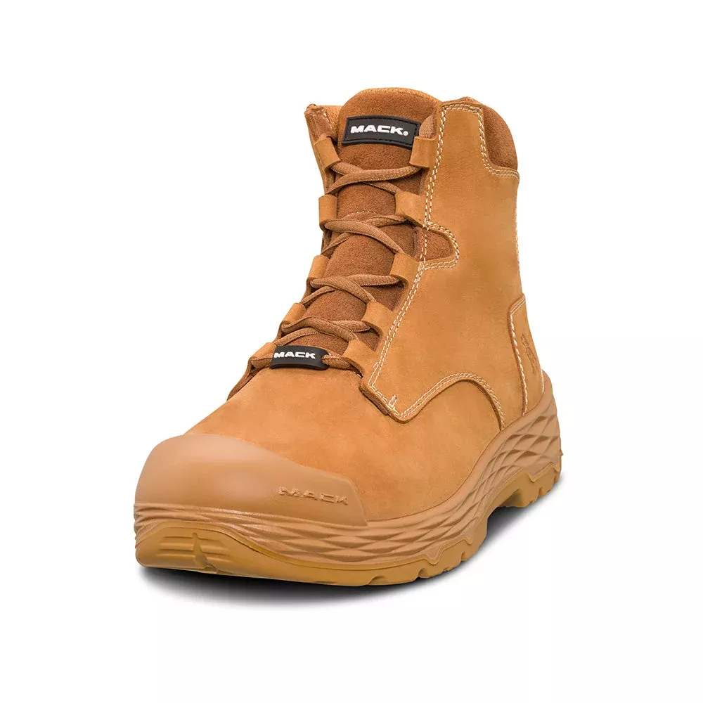 Mack Force Lace-Up Safety Boot, Honey, Size 11 (Pair) MK00FORCEHHF110