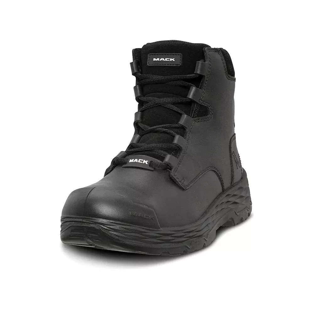 Mack Force Zip-Up Safety Boot, Black, Size 10.5 (Pair) MK0FORCEZBBF105