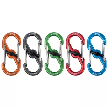 Nite Ize S-Biner MicroLock Aluminum 5 Pk Asstd (LSBMA-A1-5R7)