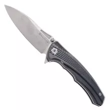 (No Box) Maxace Corvus III Folding Knife Gray Titanium Handle Zirconium Inlays M390 Blade MC301
