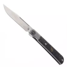 (No Box) Maxace Zircon MCZ02 Gray Titanium & Carbon Fiber Folding Knife 3.86" CPM S110V Blade