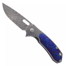 (No Box-Scratched) Maxace Balance 10th Anniversary Folding Knife Titanium Handle Zirconium Inlays M390 Blade MM32-1-E