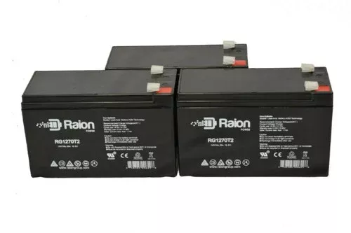 OUTDO OT7-12 12V 7Ah Replacement Battery (3 Pack)