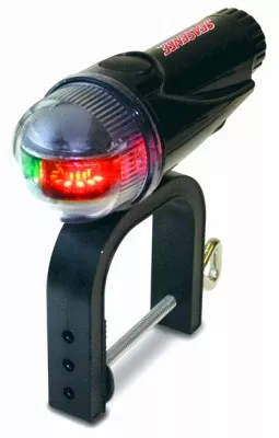 Portable Bow Led Light, Red & Green, Clamp-on