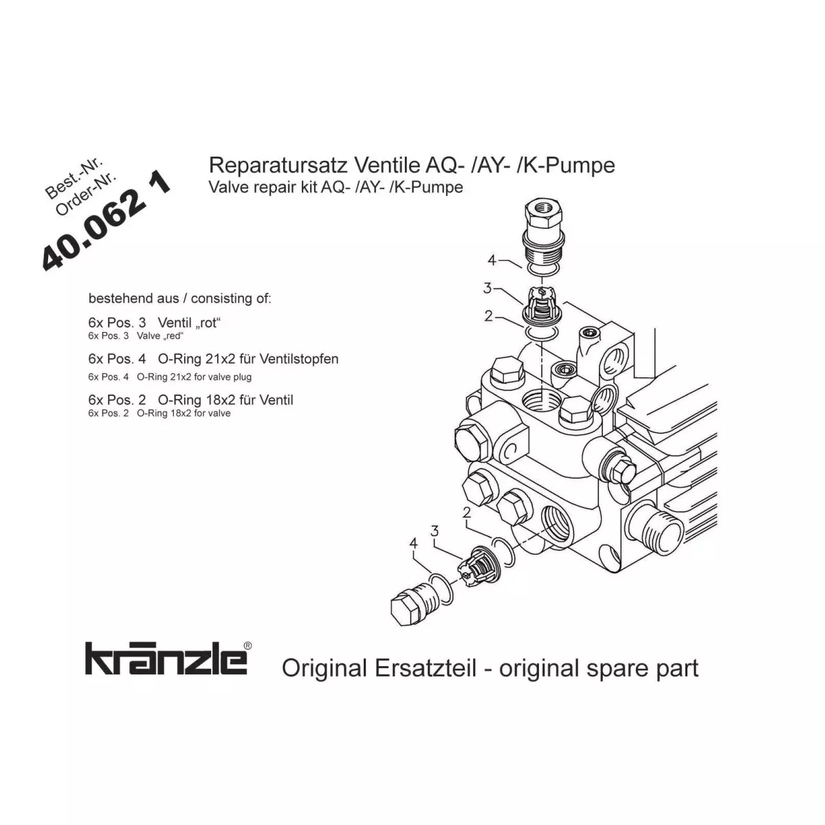 Powerblast AY+K Repair Kit for AQ Pumps | Powerblast