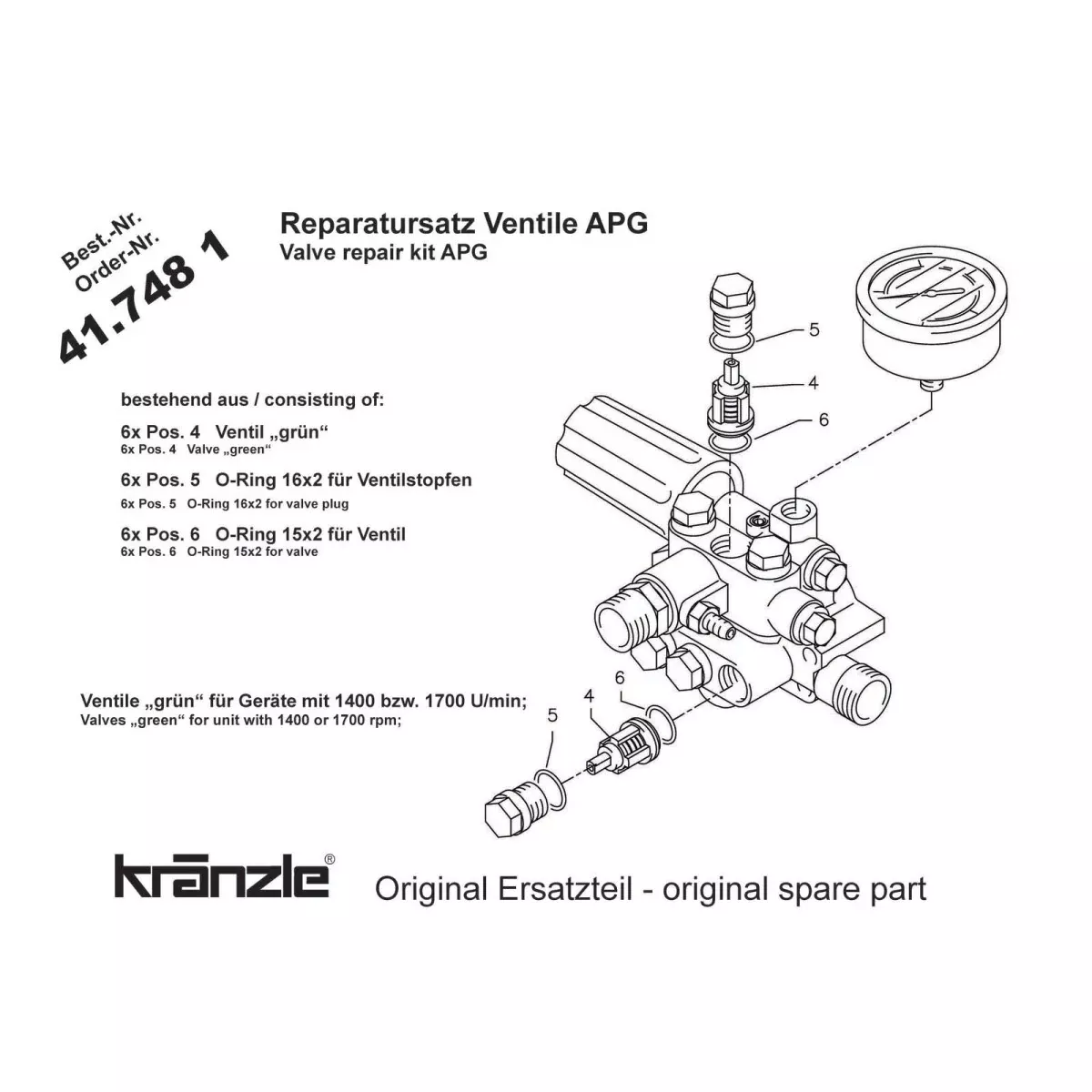 Powerblast Valve Repair Kit 417481 | Powerblast