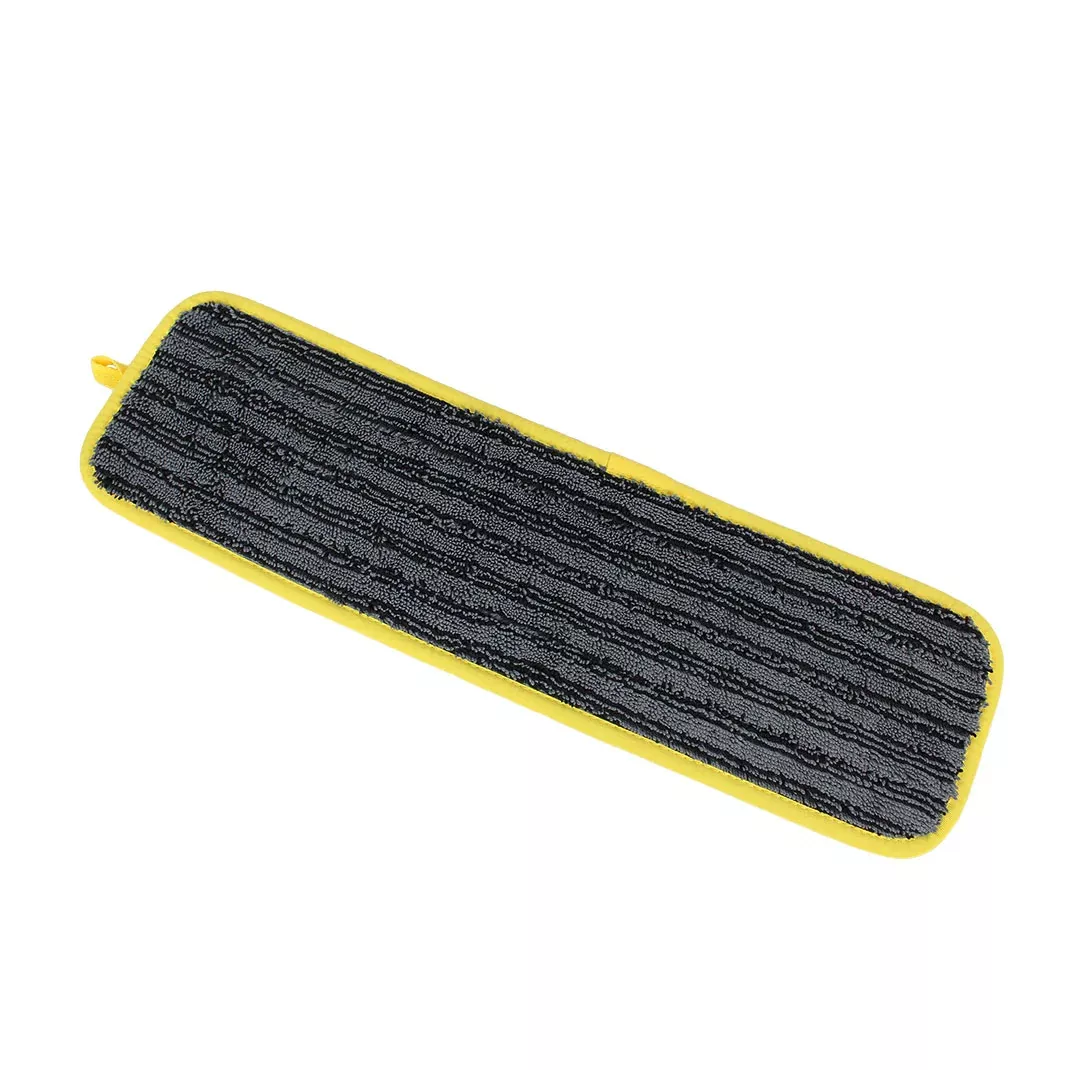 Professional Microfibre Antibacterial Flat Mop Pad - Yellow | Sabco