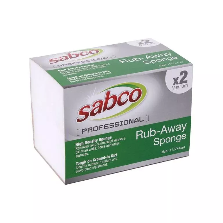 Professional Rub Away Sponge Medium 2 Pk | Sabco