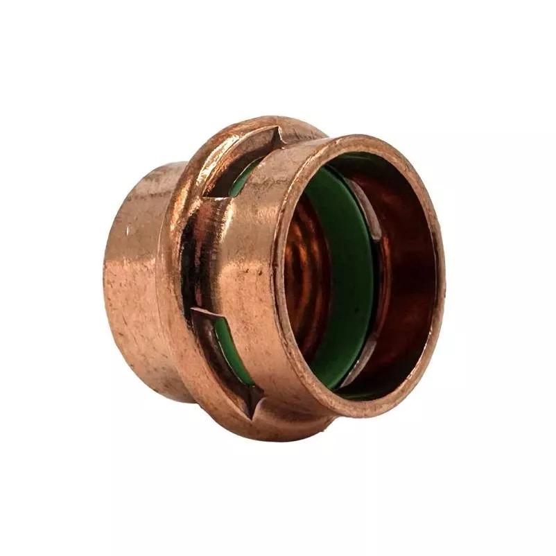 QuickFitting 3/4‑Inch Press‑Fit Copper Cap – Underground Rated Pipe Fitting