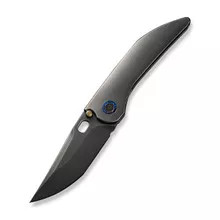 (Read Description) Open Box/Returned WE Attor Folding Knife Polished Gray Titanium Handle 20CV Modified Persian Plain Edge Polished Gray Finish WE23037B-1