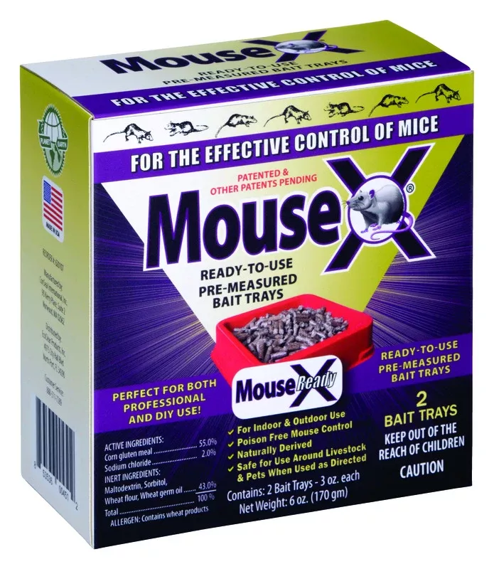 Ready-to-use Mouse Killing Bait Tray, 2-pk.