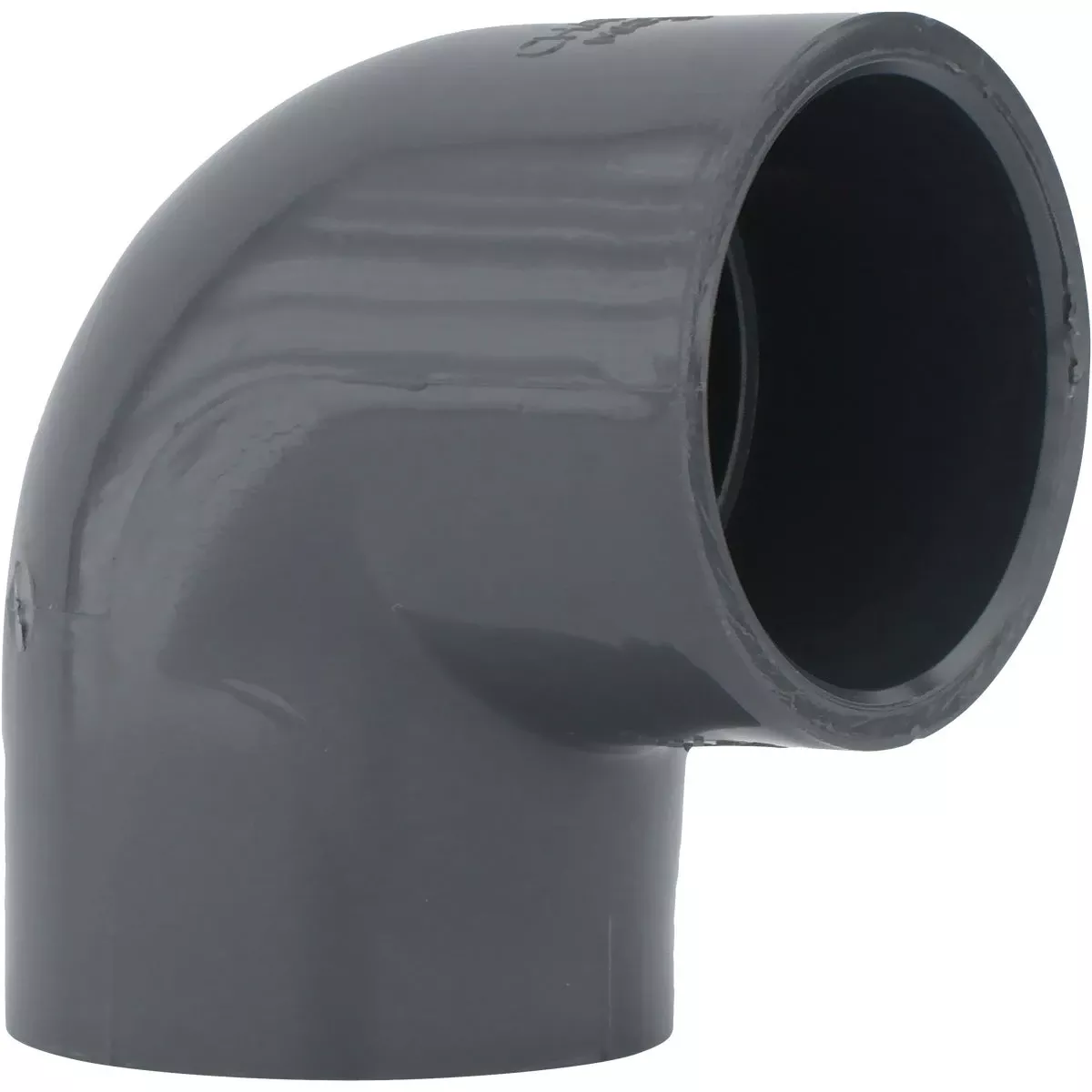 Schedule 80 Pvc 90-degree Elbow, Gray, Slip X Slip, 2 In.