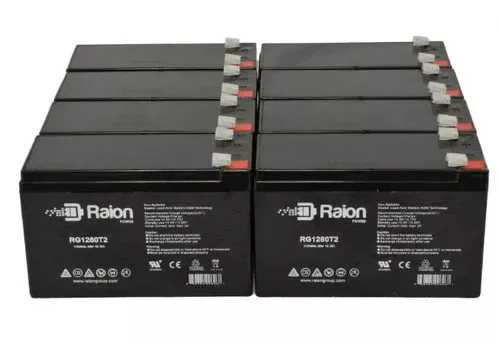 Sscor 40014 T4 Pacvac 12V 8Ah Battery (8 Pack)