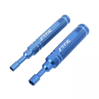 STRC STRA755B Aluminum Nut Driver Combo Pack 5.5mm & 7mm Blue