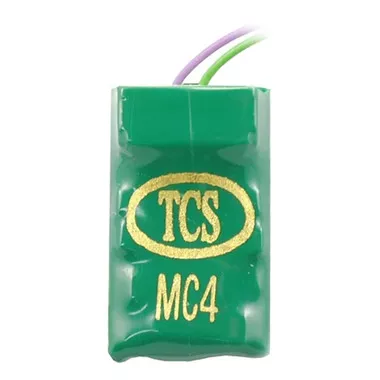 TCS 1017 MC4 4-Function Decoder w/ 7-Pin JST Harness for N Scale & HO Scale