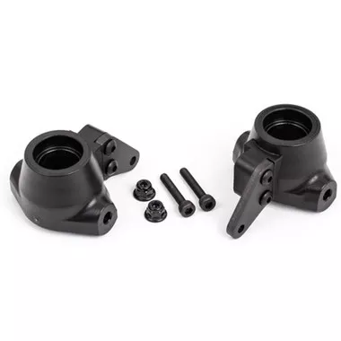 Traxxas 9637A Aluminum Left & Right Steering Blocks Arms Dark Titanium : Sledge
