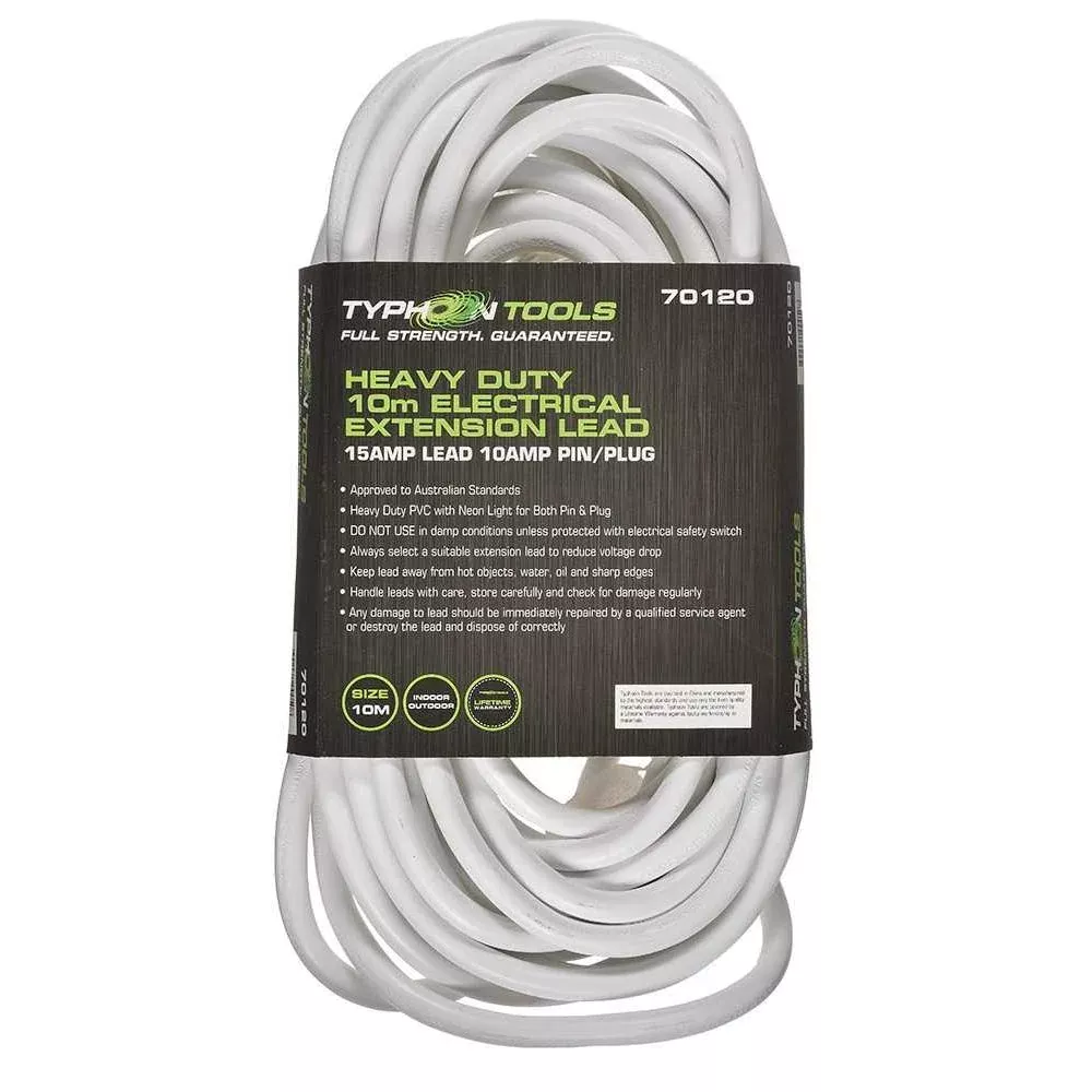 Typhoon Tools 10m Extension Lead 15A Lead. | Fast AU Delivery